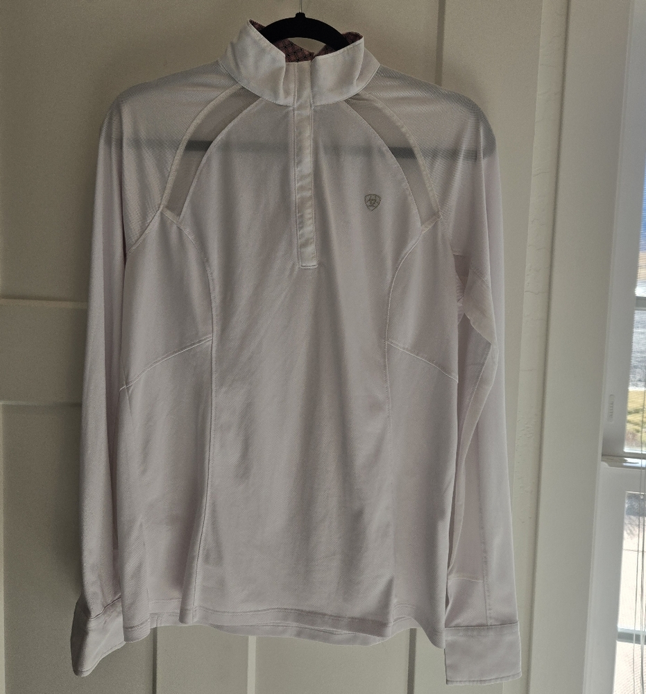 Ariat white long sleeve show shirt